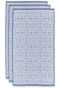 Pip Studio Handtücher|Badetuch Set/3 Tile De Pip Blau 55X100 Cm