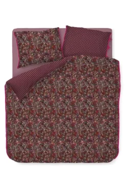 Pip Studio Bettbezüge|Bettbezug Tutti I Fiori Dunkelrot