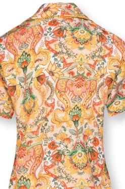 Pip Studio T-Shirts|Bluse Kurze Armeln Kyoto Festival Gelb