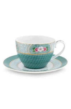 Pip Studio Tasse & Untertasse|Blushing Birds Cappuccino Tasse & Untertasse