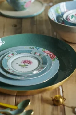 Pip Studio Gebäckteller|Blushing Birds Gebäckteller Blau 17 Cm