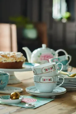 Pip Studio Tasse & Untertasse|Blushing Birds Set/2 Cappuccino Tassen & Untertassen