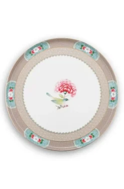 Pip Studio Tortenteller|Blushing Birds Tortenteller Gross Khaki