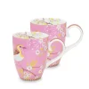 Pip Studio Teetassen|Early Bird Set/2 Tassen Gross Chinese Rose Rosa