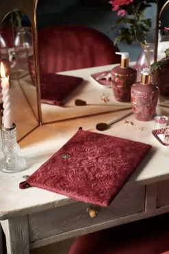 Pip Studio Beautycases|Flaches Necessaire Gross Samt Quiltey Days