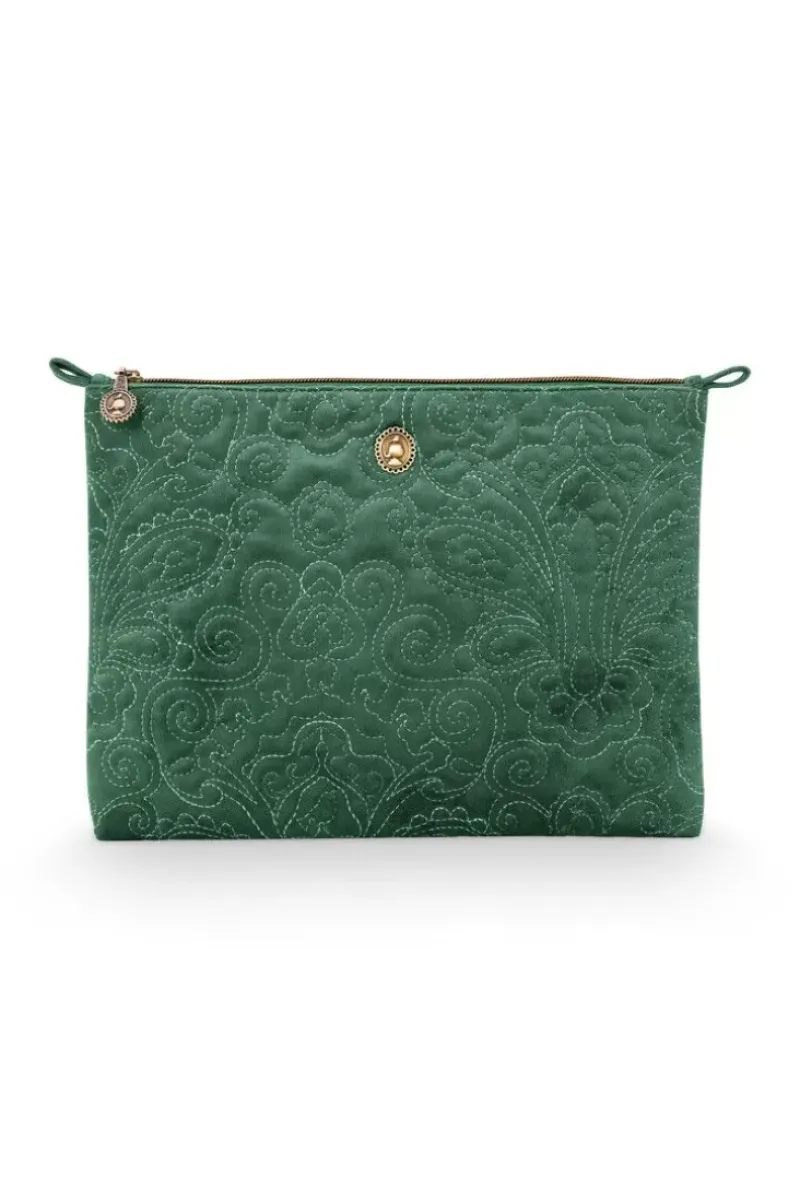 Pip Studio Necessaire|Flaches Necessaire Gross Samt Quiltey Days