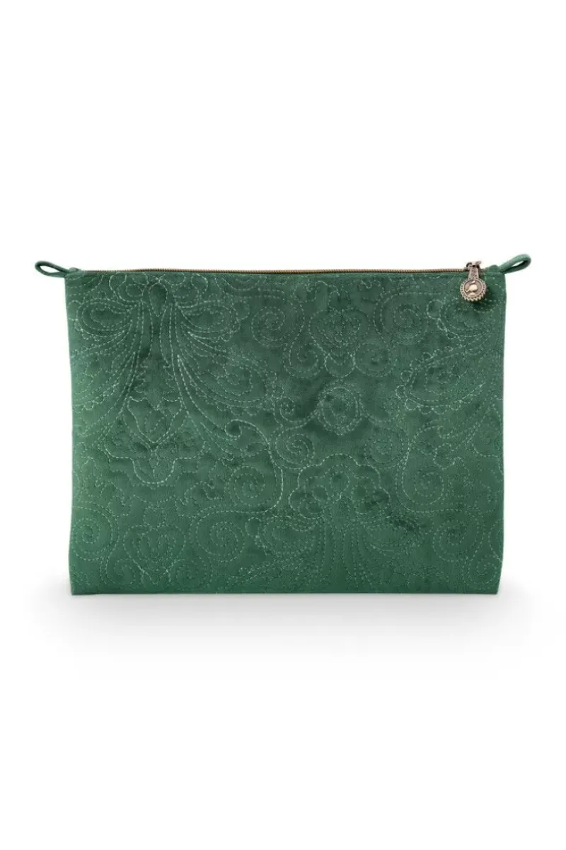 Pip Studio Necessaire|Flaches Necessaire Gross Samt Quiltey Days