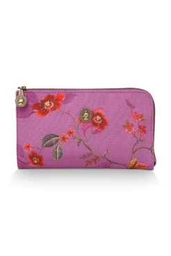 Pip Studio Necessaire|Flaches Necessaire Reisverschluss Kawai Flower Fuchsia