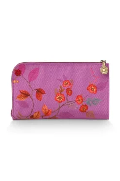 Pip Studio Necessaire|Flaches Necessaire Reisverschluss Kawai Flower Fuchsia