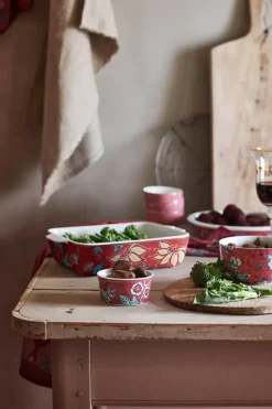 Pip Studio Backgeschirr|Flower Festival Auflaufform Dunkel