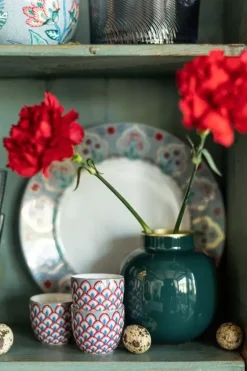 Pip Studio Eierbecher|Flower Festival Eierbecher Rot-Hell