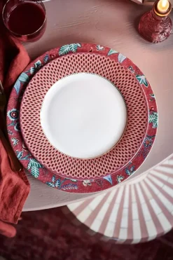 Pip Studio Essteller|Flower Festival Esteller Rot/Dunkel 26.5 Cm