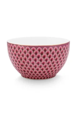 Pip Studio Schalen|Flower Festival Schale Rot/Dunkel 9.5 Cm