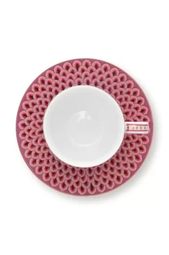 Pip Studio Porzellan Sets|Flower Festival Set/2 Espresso Tasse & Undertasse Dunkel