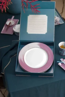 Pip Studio Porzellan Sets|Flower Festival Set/4 Essteller Rot/Hell 26.5Cm