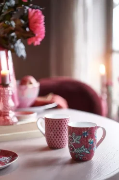 Pip Studio Kaffeetassen|Flower Festival Tasse Klein Dunkel