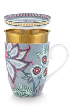 Pip Studio Porzellan Sets|Flower Festival Tee Fur Einen Blue