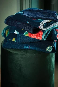 Pip Studio Gästetücher|Gastehandtuch Set/3 Les Fleurs Dunkel 30X50 Cm