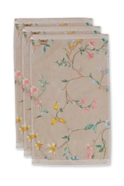 Pip Studio Gästetücher|Gastehandtuch Set/3 Les Fleurs 30X50 Cm
