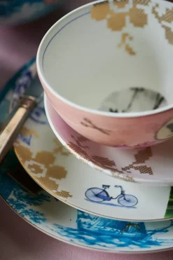 Pip Studio Frühstücksteller|Heritage Frühstücksteller Palme Weis 20 Cm