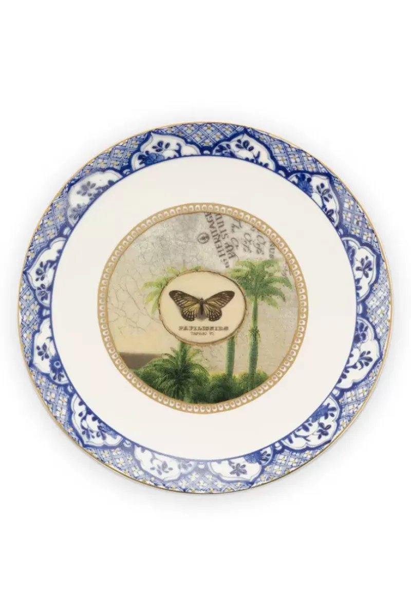 Pip Studio Gebäckteller|Heritage Gebäckteller Schmetterling Blau 15 Cm