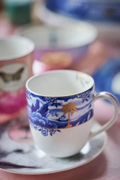 Pip Studio Gebäckteller|Heritage Petit Four Gesicht Schwarz/Weis 12 Cm