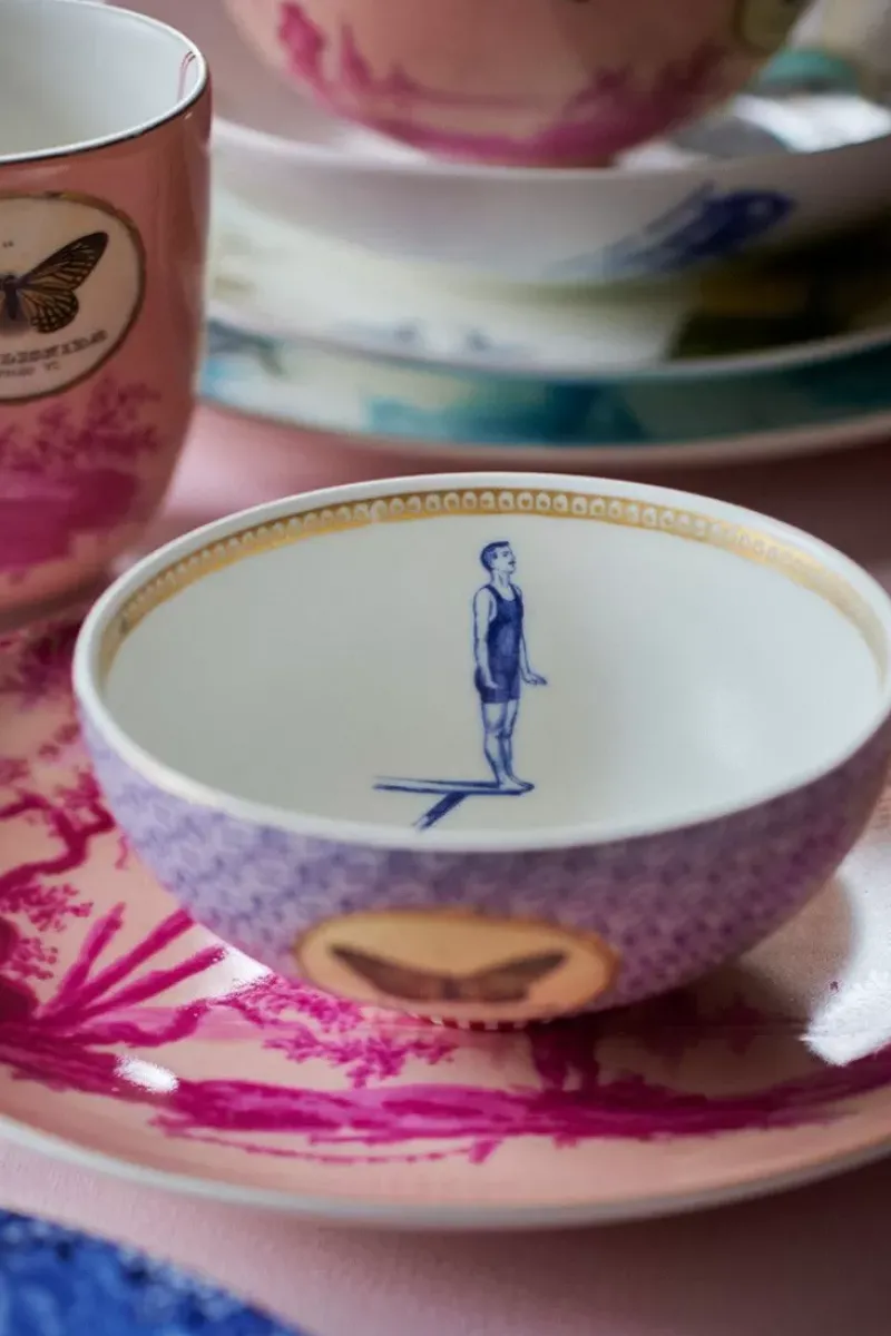 Pip Studio Schalen|Heritage Schale Bemalt Rosa 12 Cm