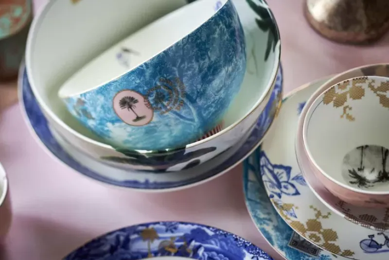 Pip Studio Schalen|Heritage Schale Bemalt Rosa 12 Cm