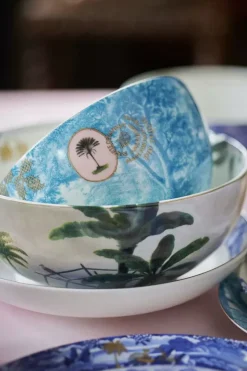 Pip Studio Salatschüsseln|Heritage Schale Palme Grun 23 Cm