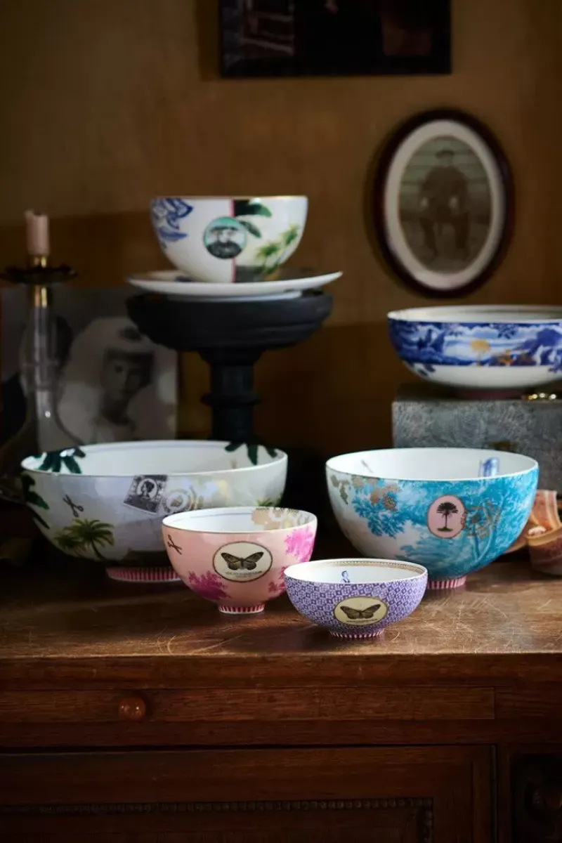 Pip Studio Salatschüsseln|Heritage Schale Palme Grun 23 Cm