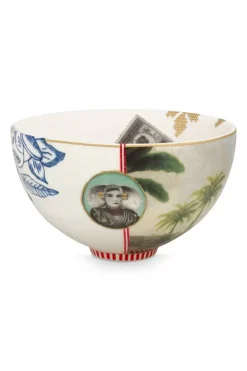 Pip Studio Schalen|Heritage Schale Palme Weis 15 Cm