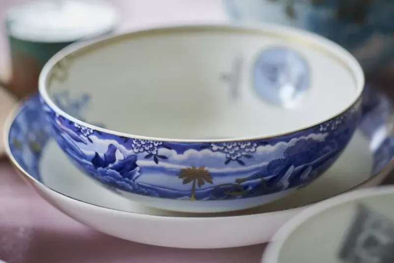 Pip Studio Tiefe Teller|Heritage Suppenteller Grenze Blau 25.5 Cm