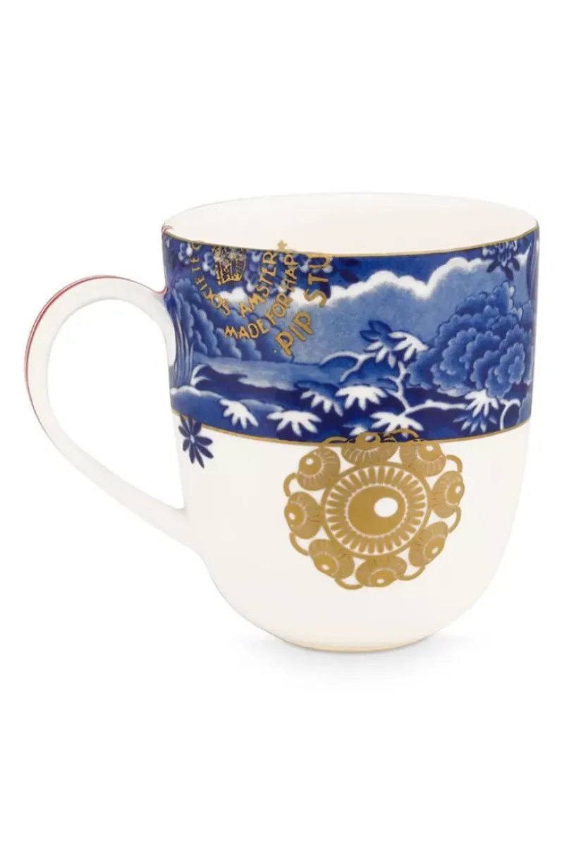 Pip Studio Kaffeetassen|Heritage Tasse Small Grenze Blau