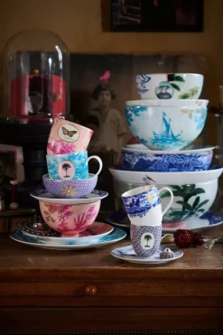 Pip Studio Kaffeetassen|Heritage Tasse Small Grenze Blau