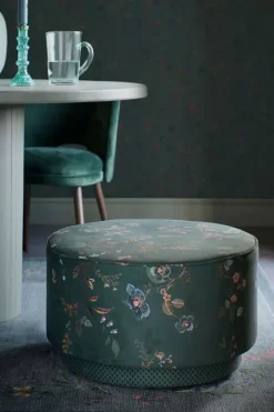 Pip Studio Hocker Und Stühle|Hocker Large Kawai Flower Grun