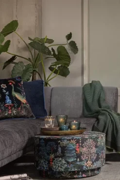 Pip Studio Hocker Und Stühle|Hocker Large Pip Garden Dunkelblau