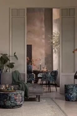 Pip Studio Hocker Und Stühle|Hocker Large Pip Garden Dunkelblau