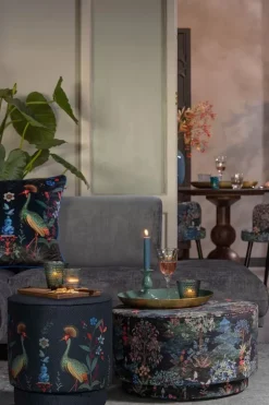 Pip Studio Hocker Und Stühle|Hocker Medium Flirting Birds Blau