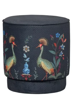 Pip Studio Hocker Und Stühle|Hocker Medium Flirting Birds Blau