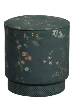 Pip Studio Hocker Und Stühle|Hocker Medium Kawai Flower Grun