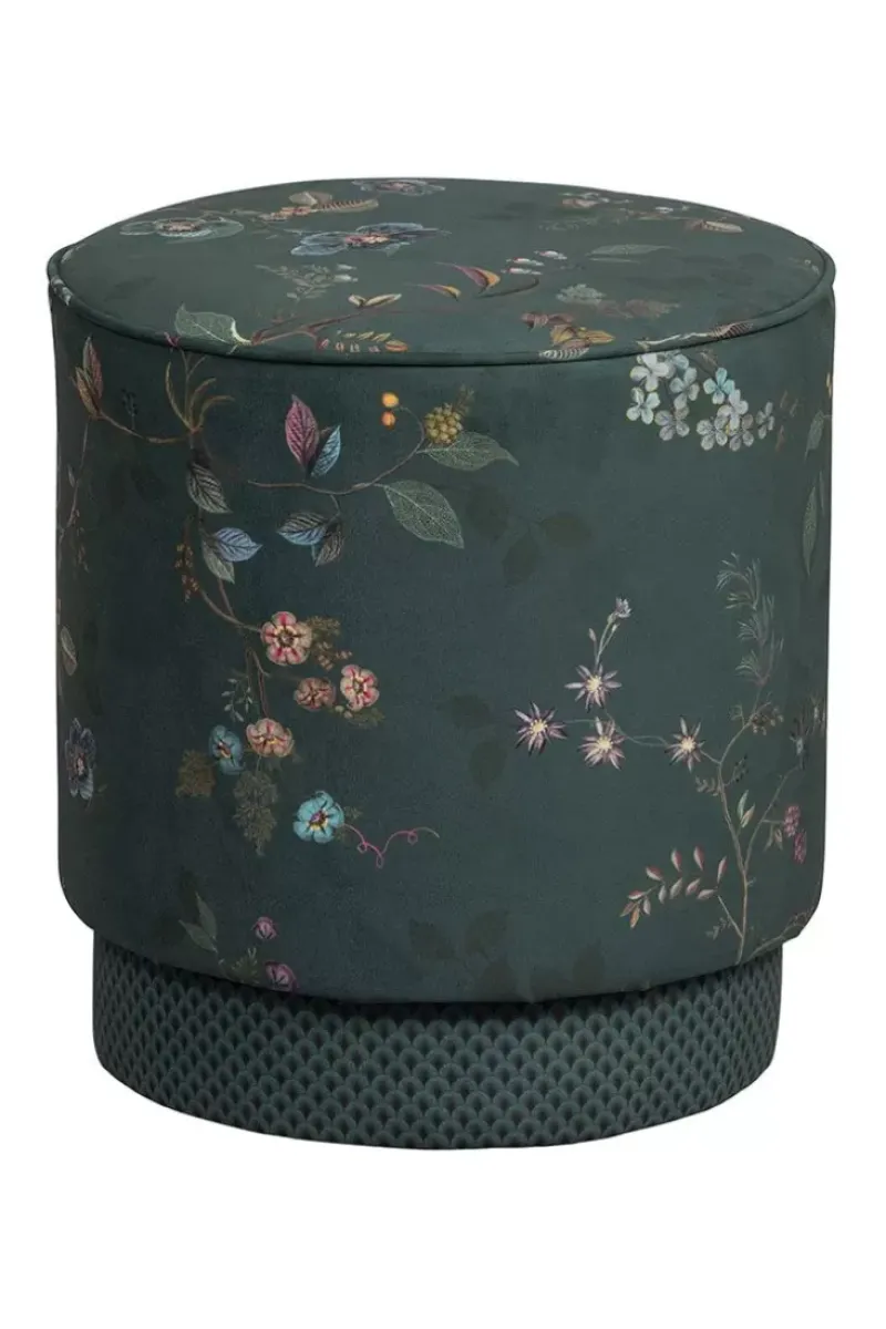 Pip Studio Hocker Und Stühle|Hocker Medium Kawai Flower Grun