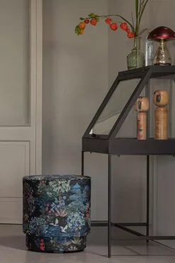 Pip Studio Hocker Und Stühle|Hocker Medium Pip Garden Dunkelblau