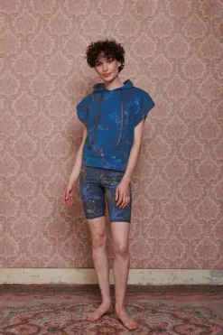 Pip Studio Pullover & Strickjacken|Hoodie Kurze Armel Isola Blau