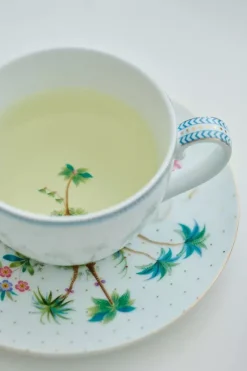 Pip Studio Cappuccino Tasse|Jolie Cappuccino Tasse & Untertasse Dots Gold