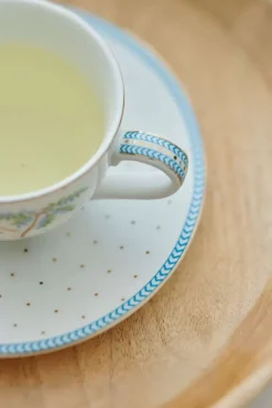 Pip Studio Tasse & Untertasse|Jolie Espresso Tasse & Untertasse Dots Gold