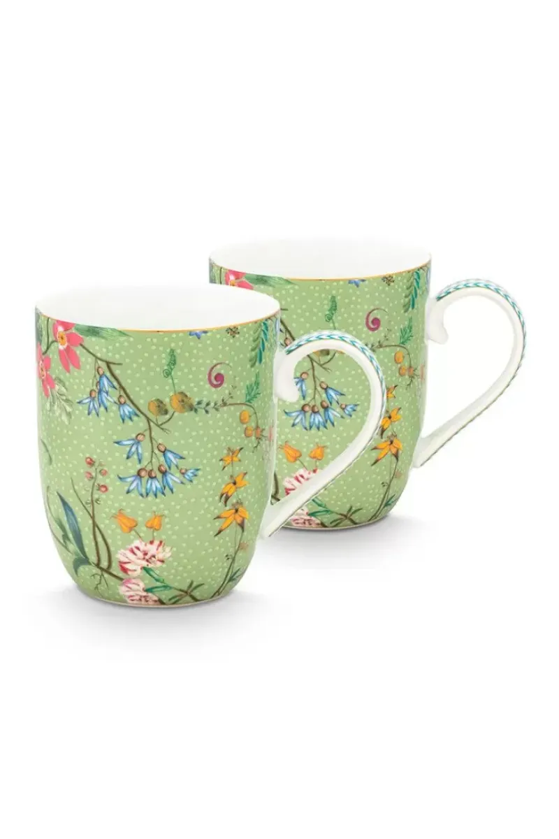 Pip Studio Kaffeetassen|Jolie Set/2 Tassen Klein Blumen