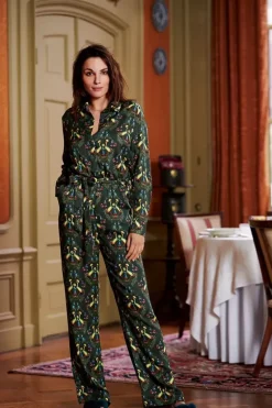 Pip Studio Jumpsuits|Jumpsuit Flirting Birds Grun