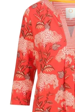 Pip Studio Kleider|Kleid Flora Firenze Koralle