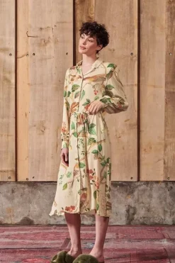Pip Studio Nachthemden|Kleid Lange Armel Good Nightingale Sand