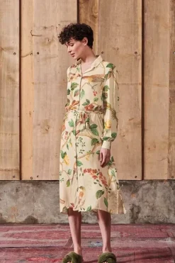 Pip Studio Nachthemden|Kleid Lange Armel Good Nightingale Sand